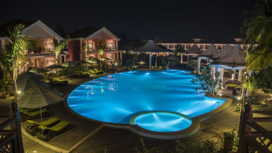 Night View Swimming Pool