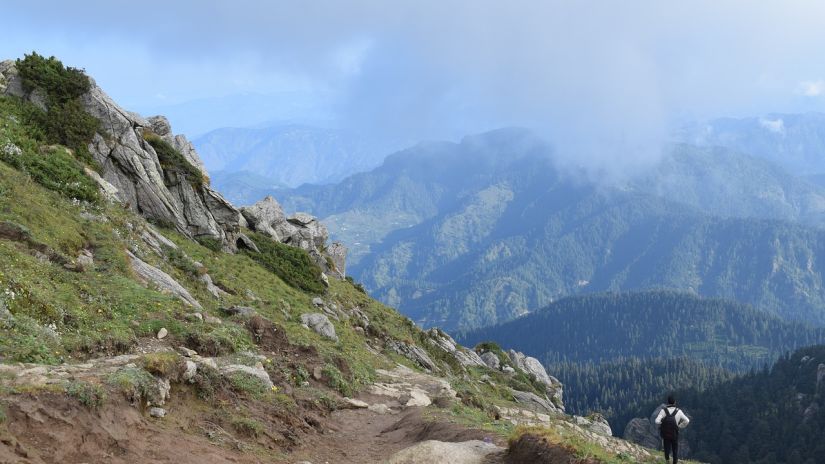 The mountains during the summer in Kasauli