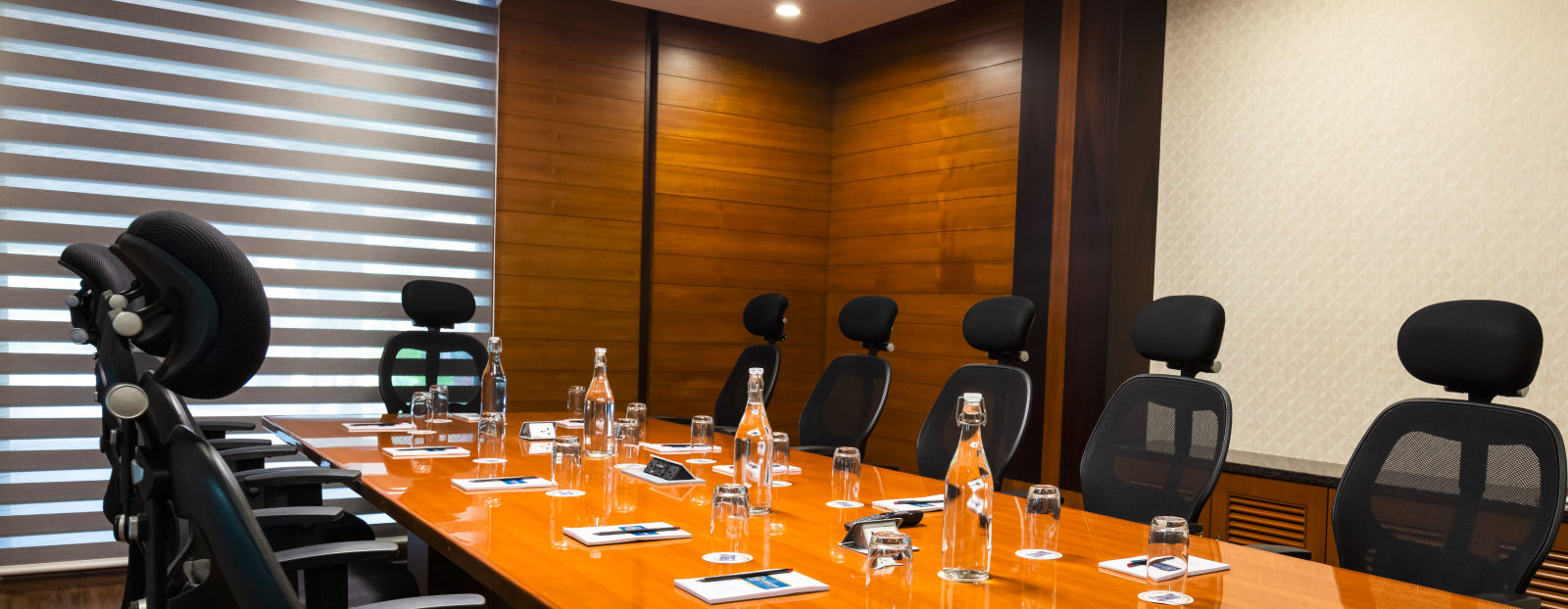 Gamyam Retreat, Kumta - Chairs arranged around the conference table in our board room