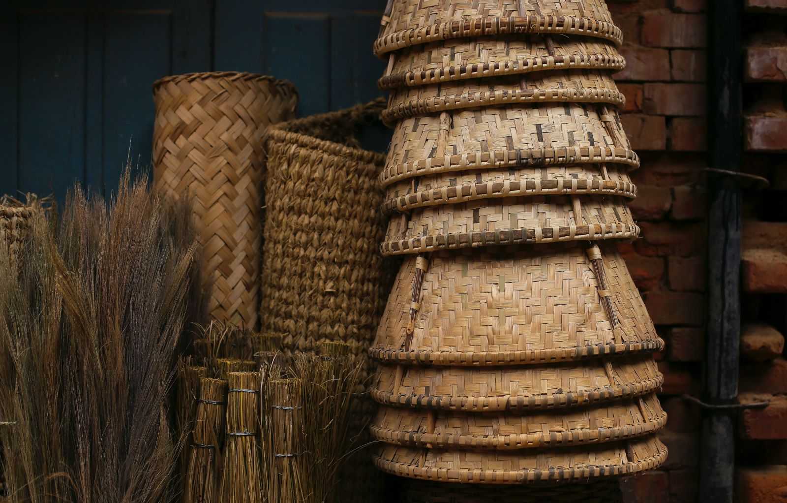 handcrafted goods on display at a store