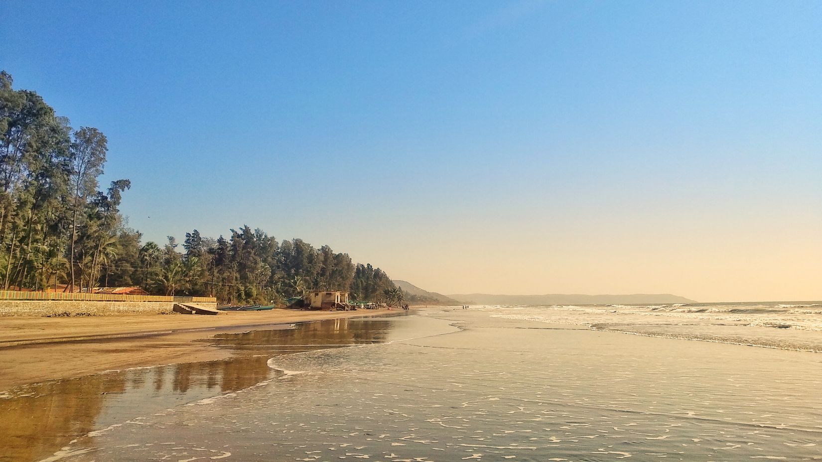 View of the Murud beach by evening