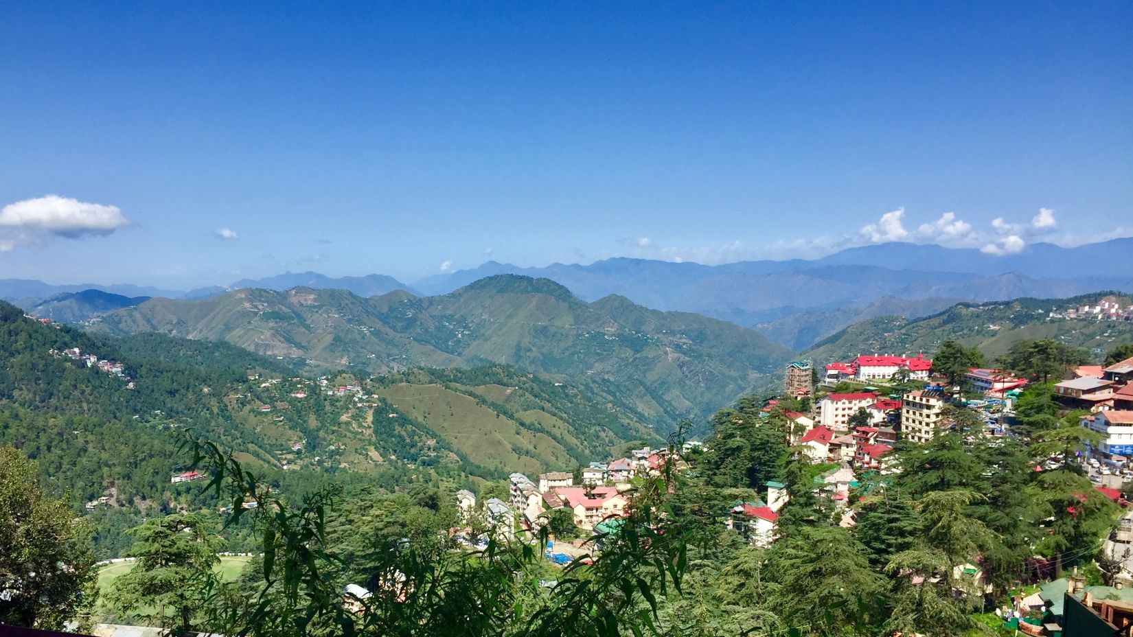 aerial view of shimla