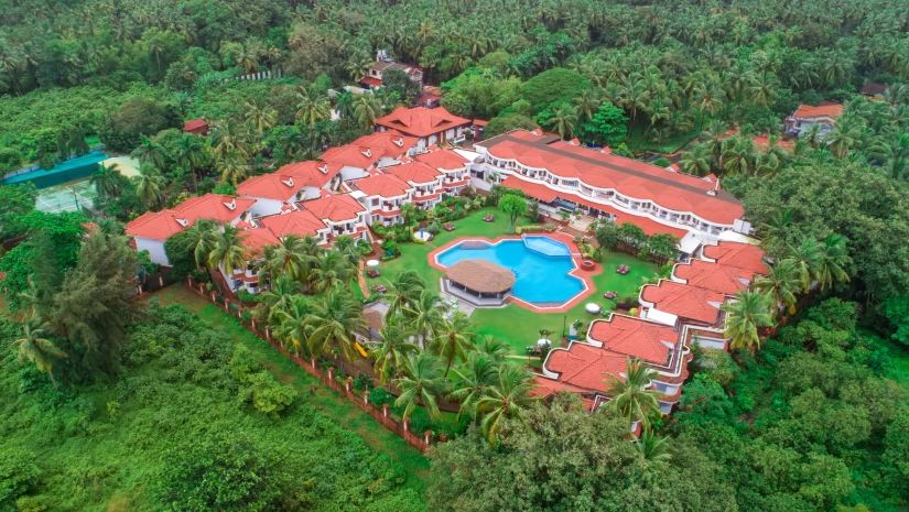 Facade with surrounding nature at Heritage Village Resorts and Spa, Goa - a Boutique Beach Resort in South Goa