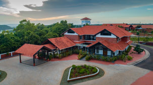 Ariel view of Niraamaya Retreats Vaidekam Kannur