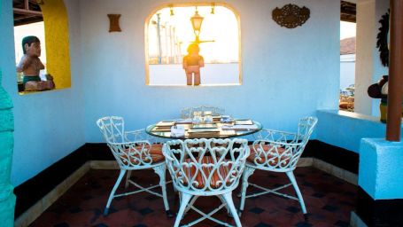 cosy seating space on the terrace