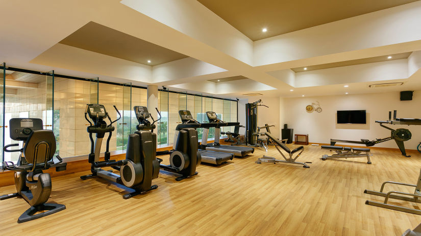 the gym at Karma Lakelands