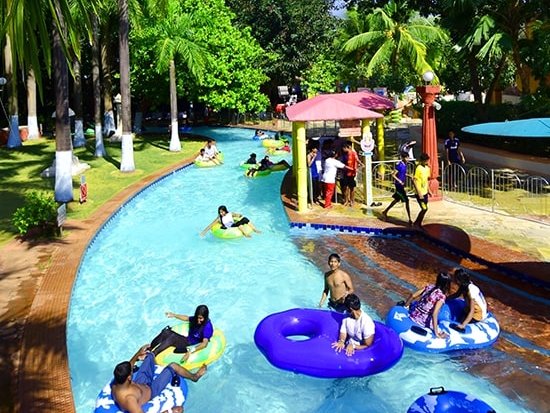 Water Kingdom - view of the LAZY RIVER at our water park