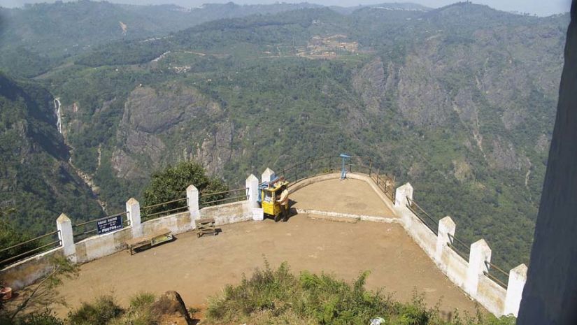 A View from Dolphin's Nose showcasing lush green hills - Wallwood Garden - 19th Century, Coonoor 