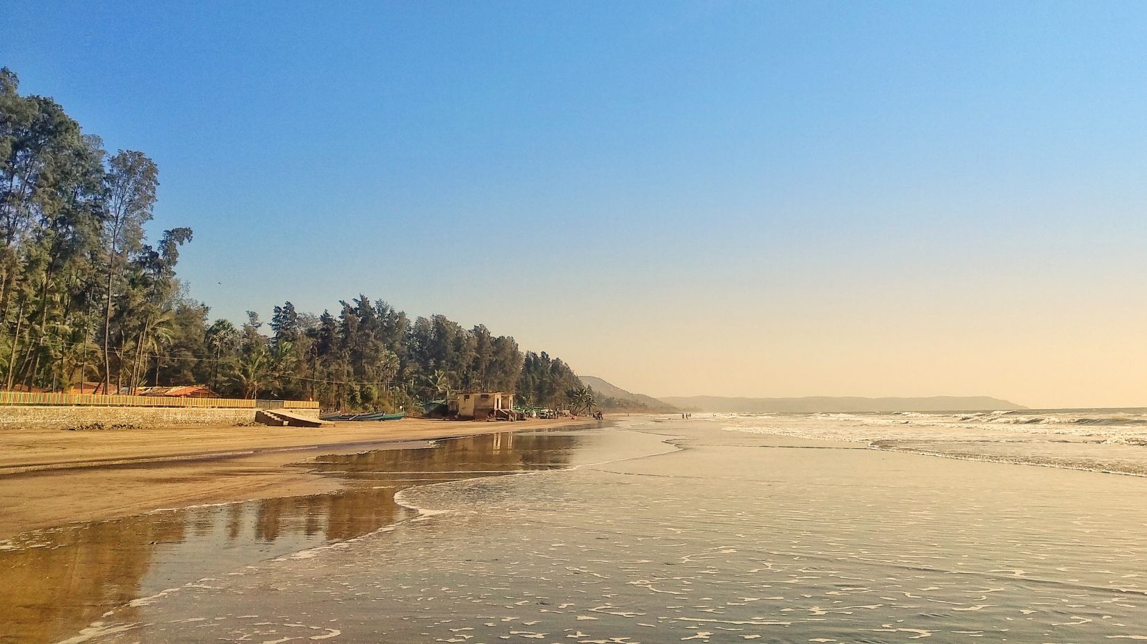 View of the Murud beach by evening