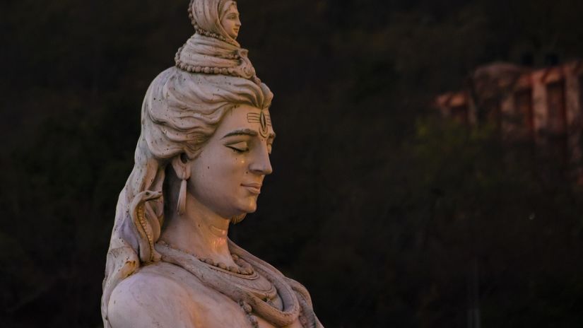 A majestic representation of Lord Shiva in statue form