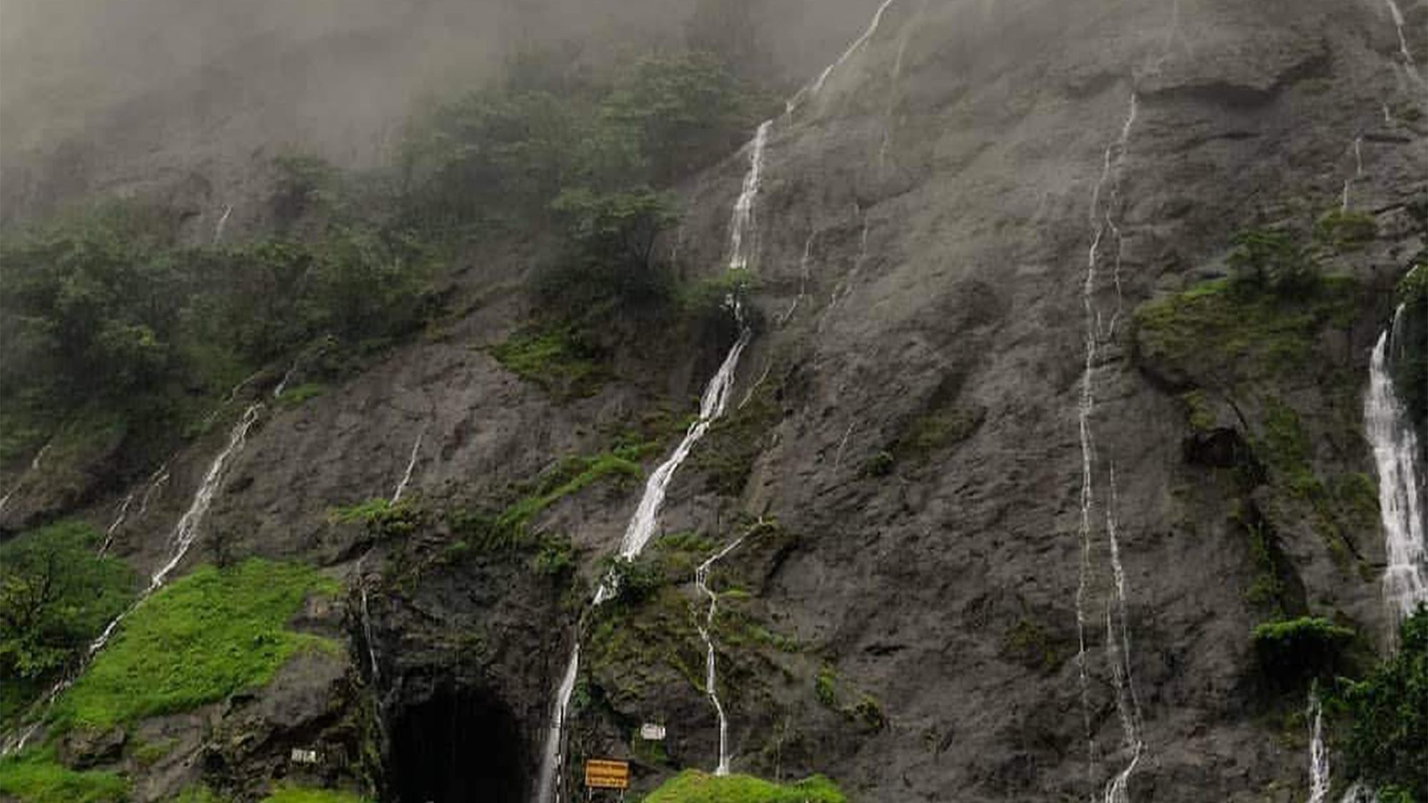 Dudhsagar Fall seen from the railway track @ Lamrin Ucassaim Hotel, Goa