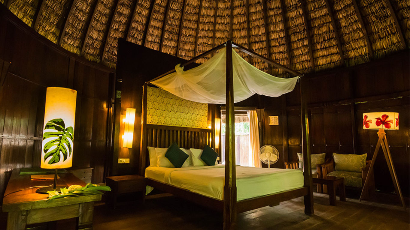 interior of a villa at our resort in Havelock