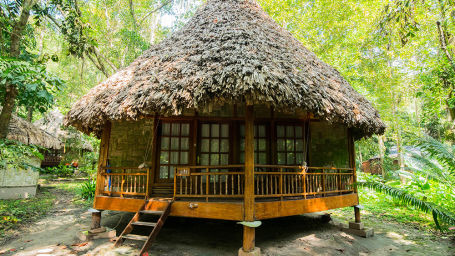 exterior facade of one of our cottages in Havelock