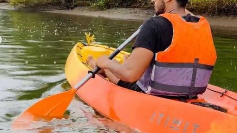 A person canoeing 2