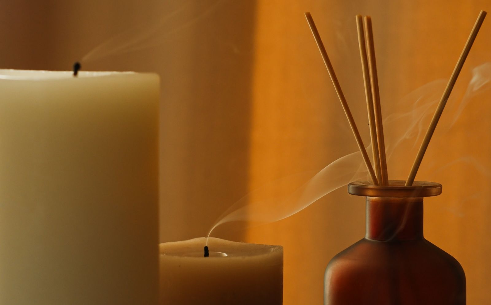 Equipment for aroma therapy including candles incense sticks etc