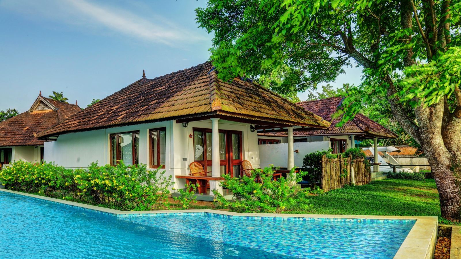 room and pool at Rhythm Kumarakom