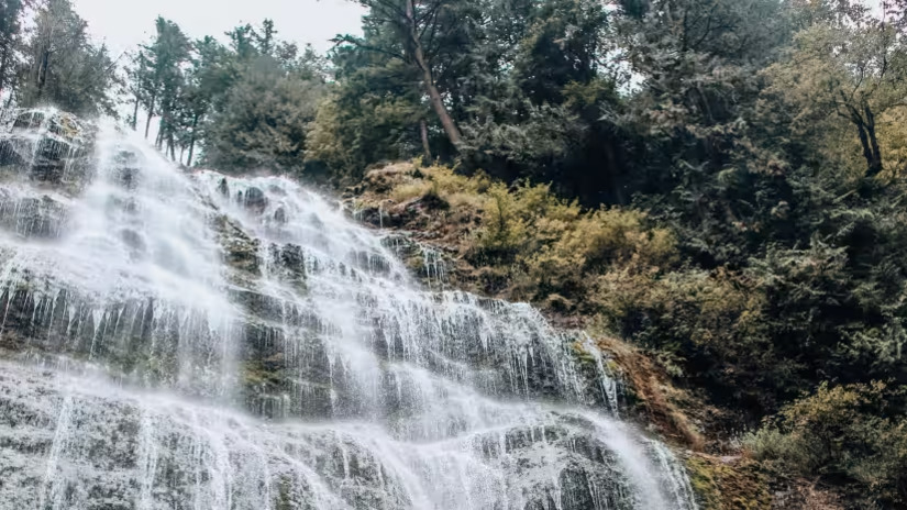 Bear Shola Falls near our hotel in Tamil Nadu etykv7