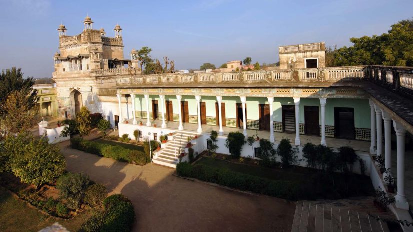 aerial view of The Piramal Haveli - 20th Century, Shekhavati - one of the best heritage hotels in rajasthan