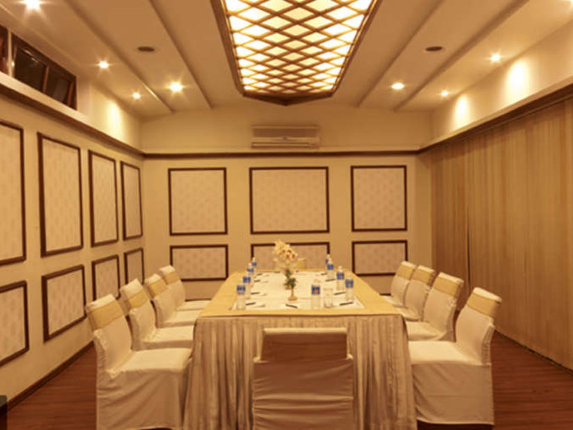 the seating area of Den Boardroom in Shillong