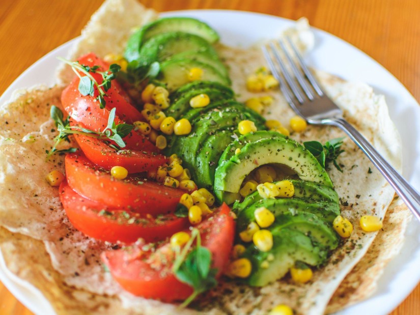 healthy food in a plate