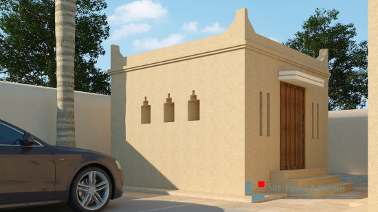 An AI image of a cabin in front of the car parking space - Karwaan Jaisalmer