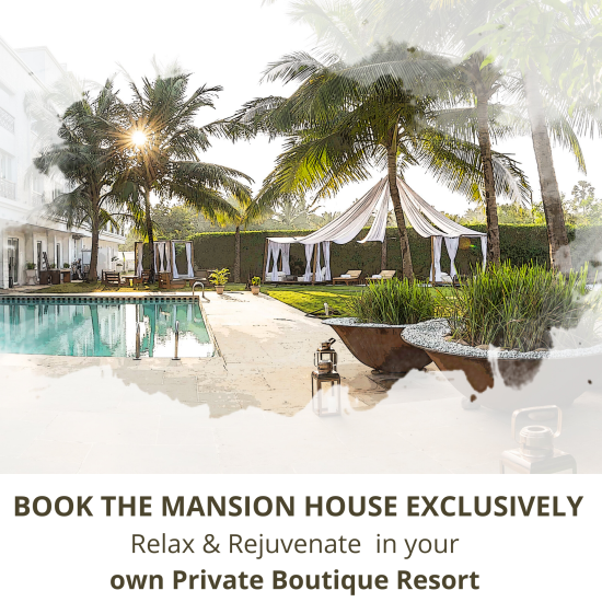 The Exclusive MansionLuxury stay personalized for you and your loved ones at The Mansion House. Enjoy exclusivity with safe sanitized stay close to nature.Rejuvenate Relax in your private Mansion. Packages start f 1