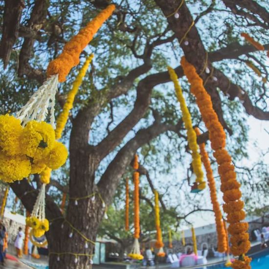 alt-text outdoor decoration for weddings  -Fort JadhavGADH 