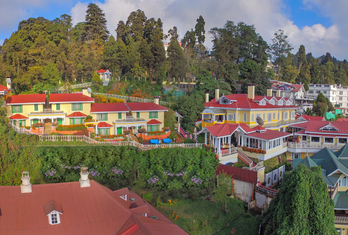 Arieal Shot of the resort - Mayfair Hill Resort, Darjeeling - best 5 star resort to stay in darjeeling