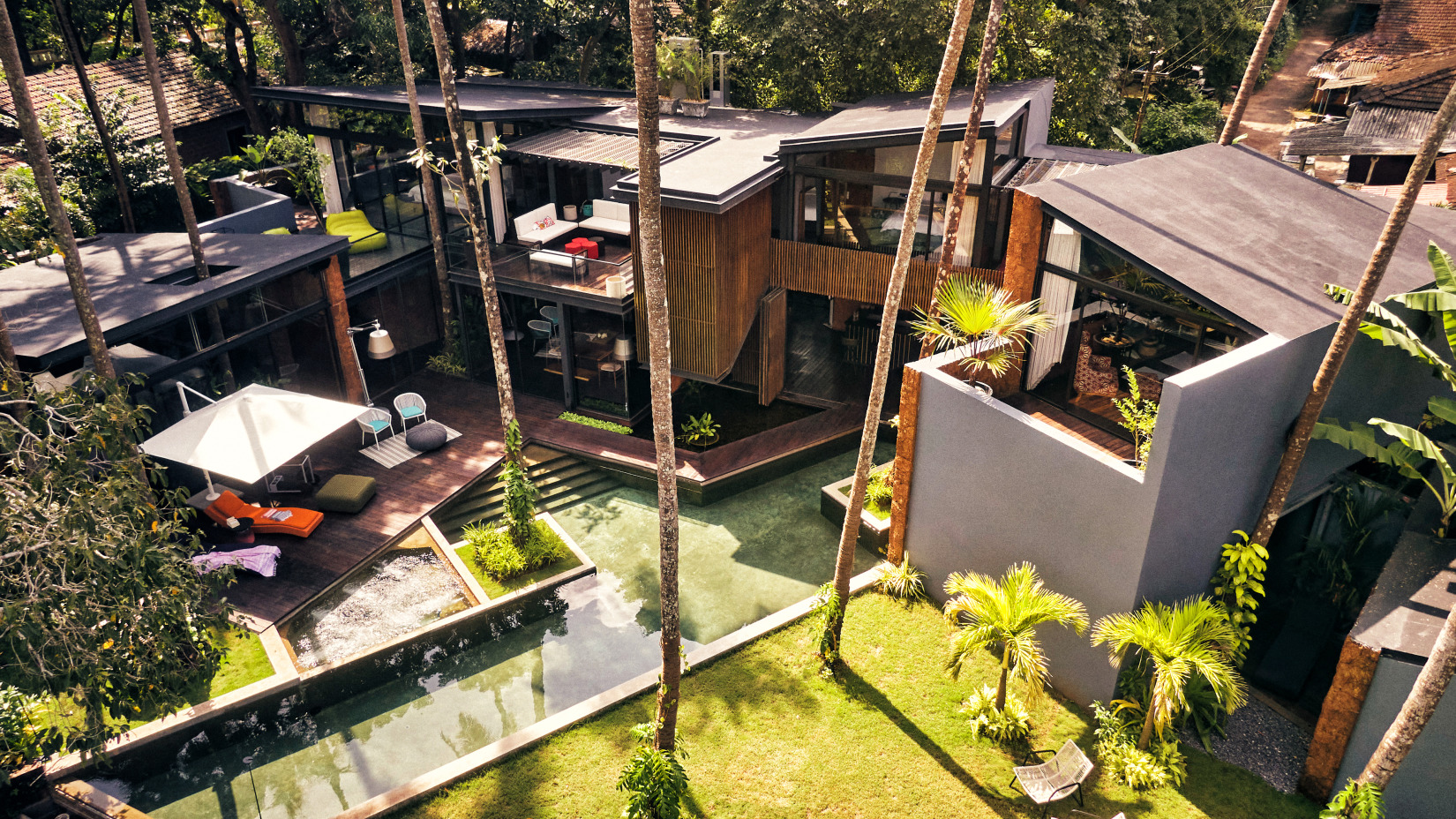 Aerial view of Villa in Palm by V Escapes