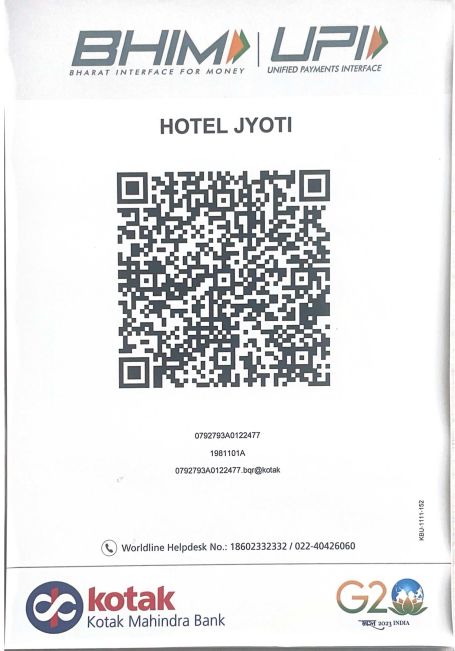 QR code - Hotel Jyoti