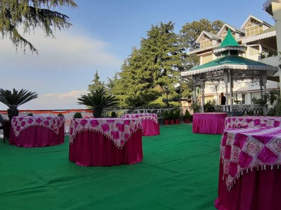 alt-text Banquet hall at Hotel Mount View, Weddings in Dalhousie, Banquet Hall in Dalhousie