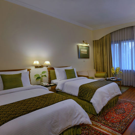 Clarks Varanasi - the twin beds of the Standard Room at our 5 Star Hotel, Varanasi