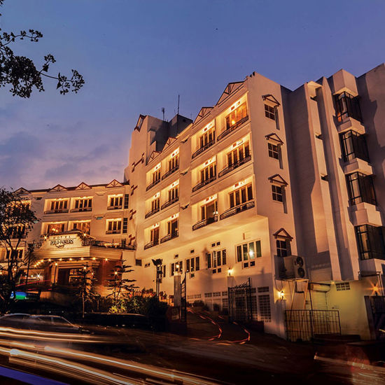 exterior facade of hotel polo towers shillong