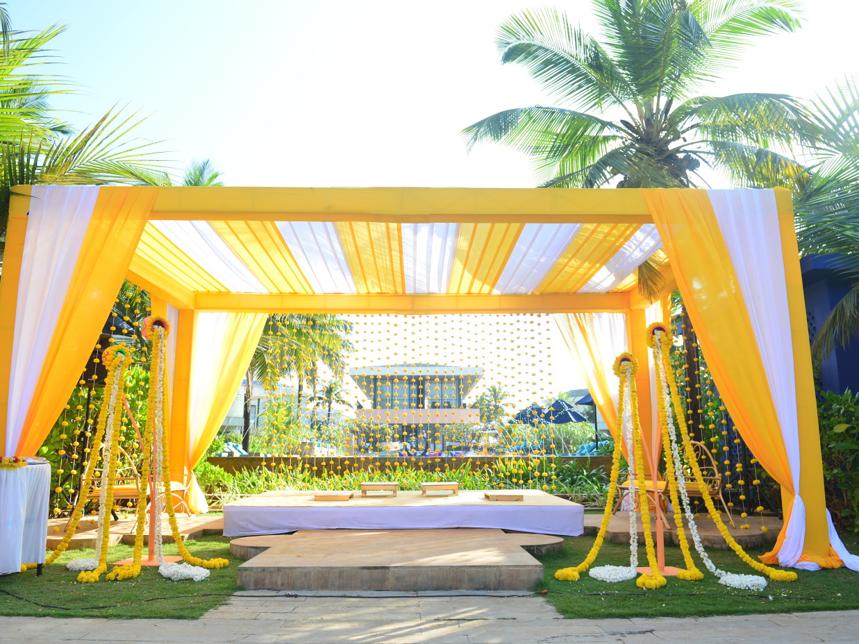 a party arrangement at Azaya central for your destination wedding venue in goa