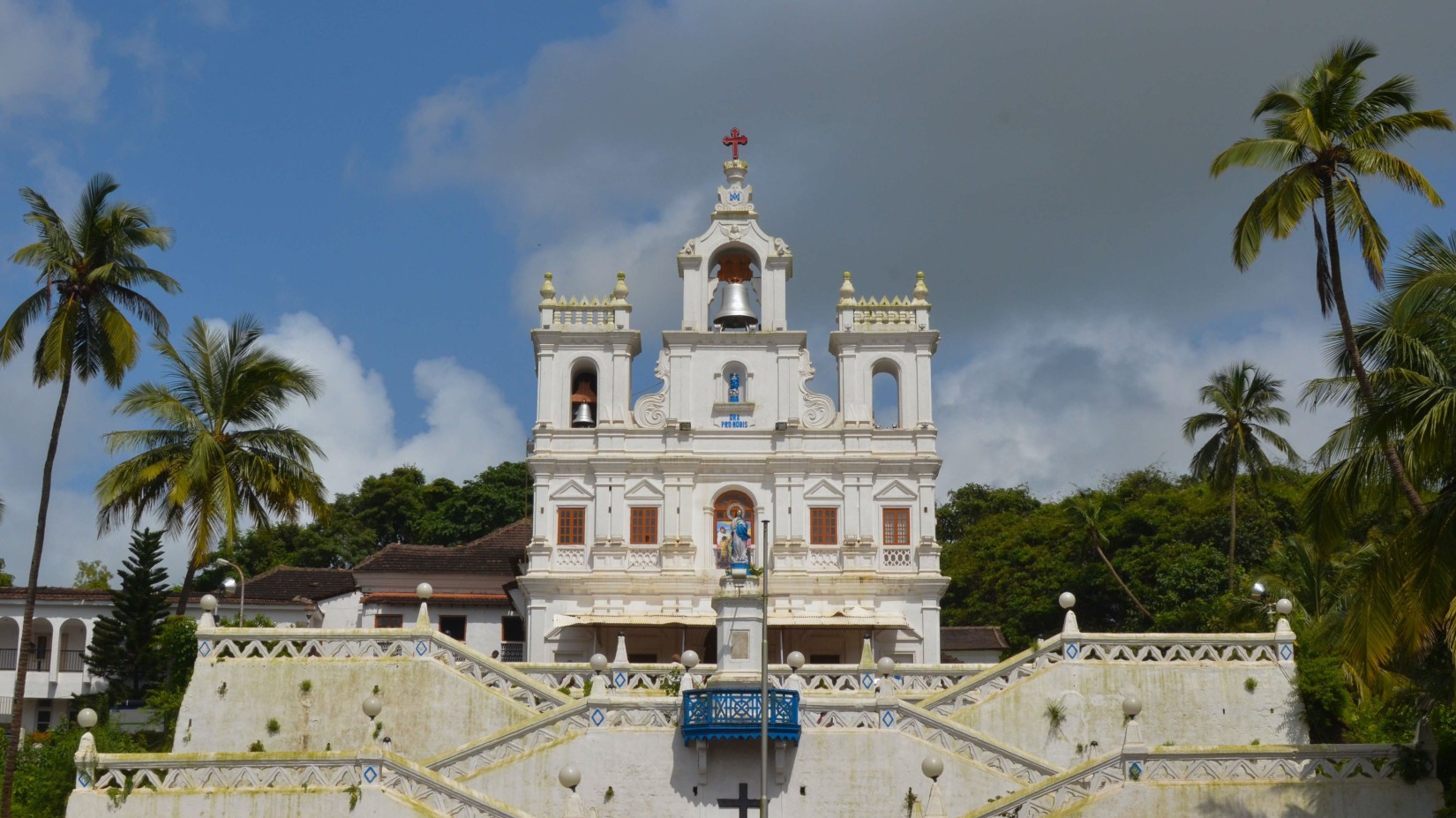 view of the immaculate conception church in goa