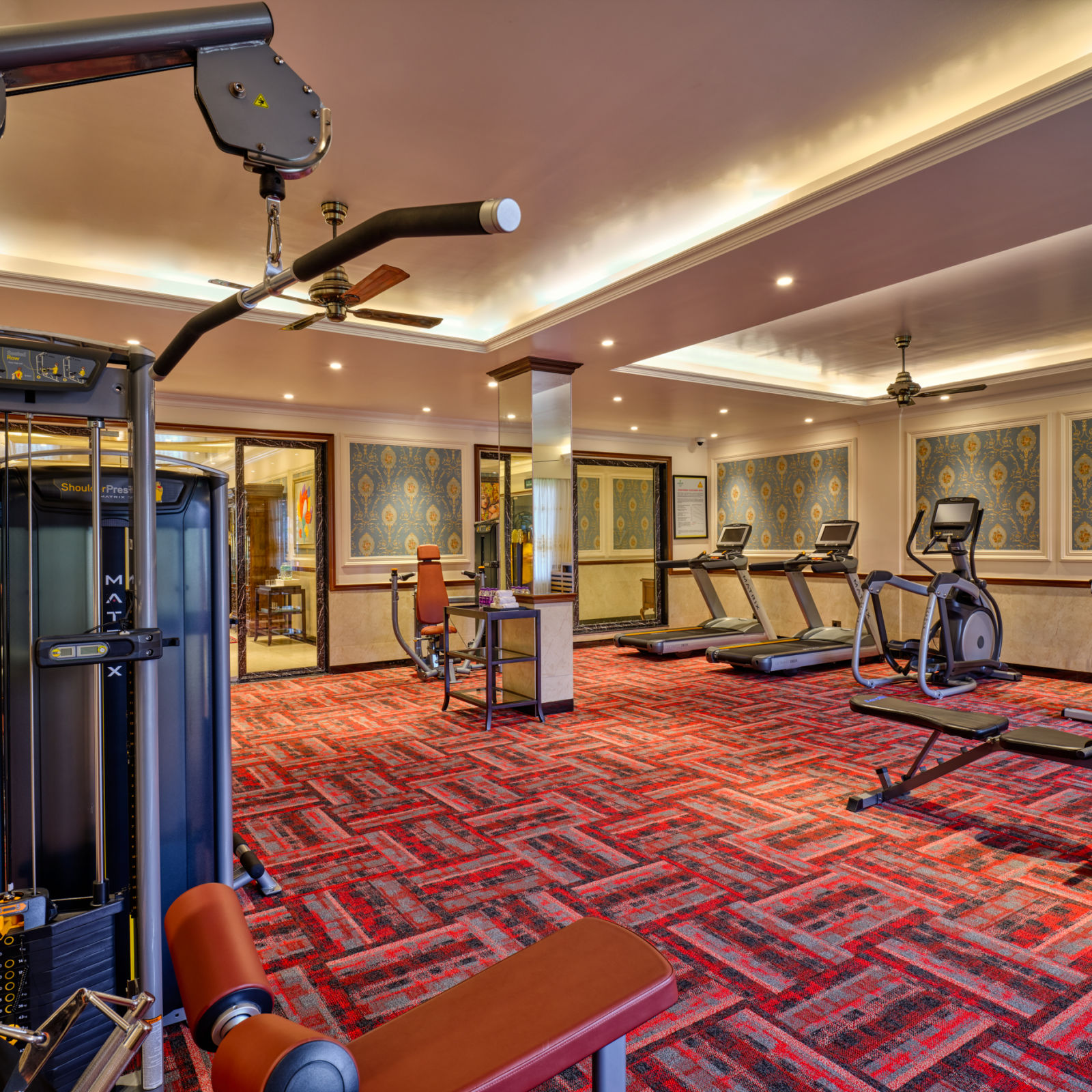 fitness equipment at the gym - Mayfair Tea Resort, Siliguri