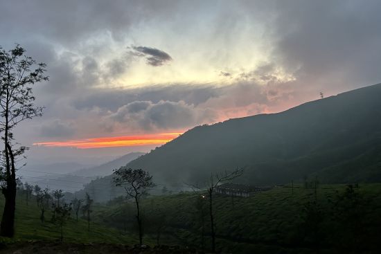 alt-text Sunset - Ibex Stays & Trails, Valparai (Mistly)