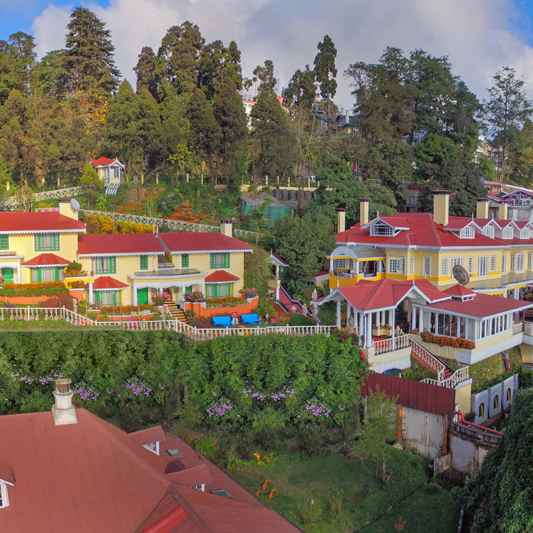 Arieal Shot of the resort - Mayfair Hill Resort, Darjeeling - Best Multi-Cuisine Resort Darjeeling