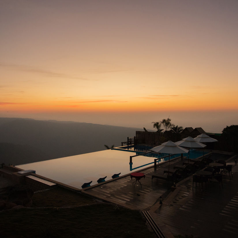 view of Infinity Pool at Polo Orchid Resorts, Cherrapunji 9