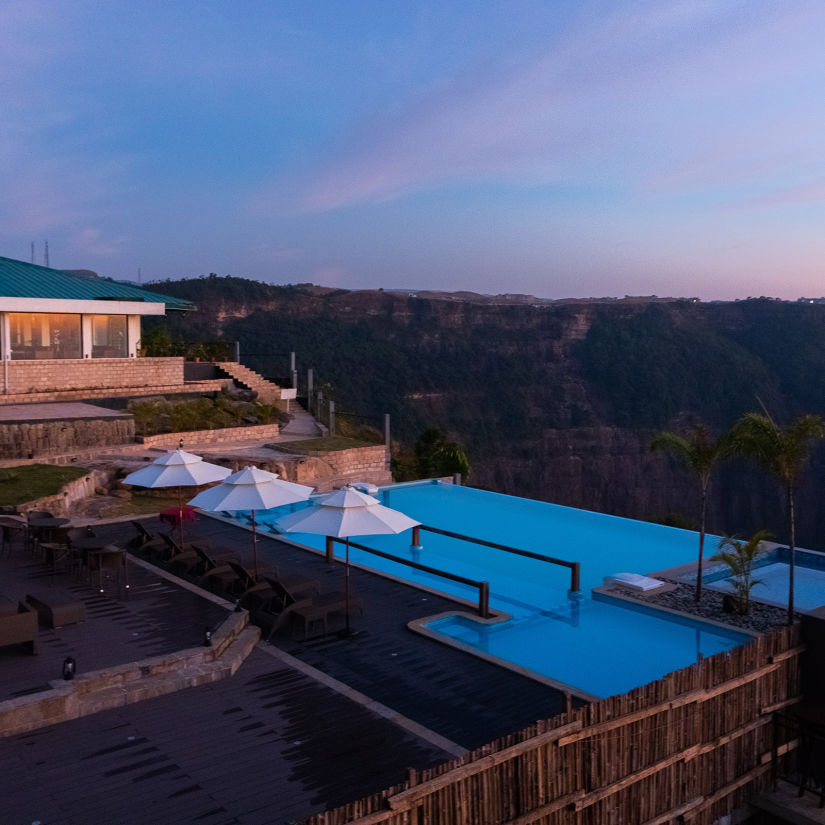 view of infinity pool 10