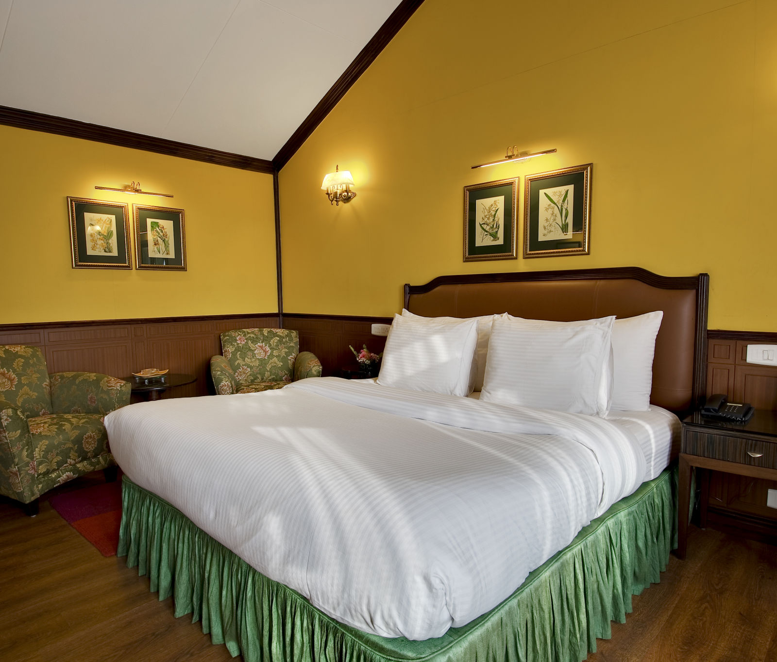 a king size bed 1 - Mayfair Hill Resort, Darjeeling - 5 Star hotel in Darjeeling