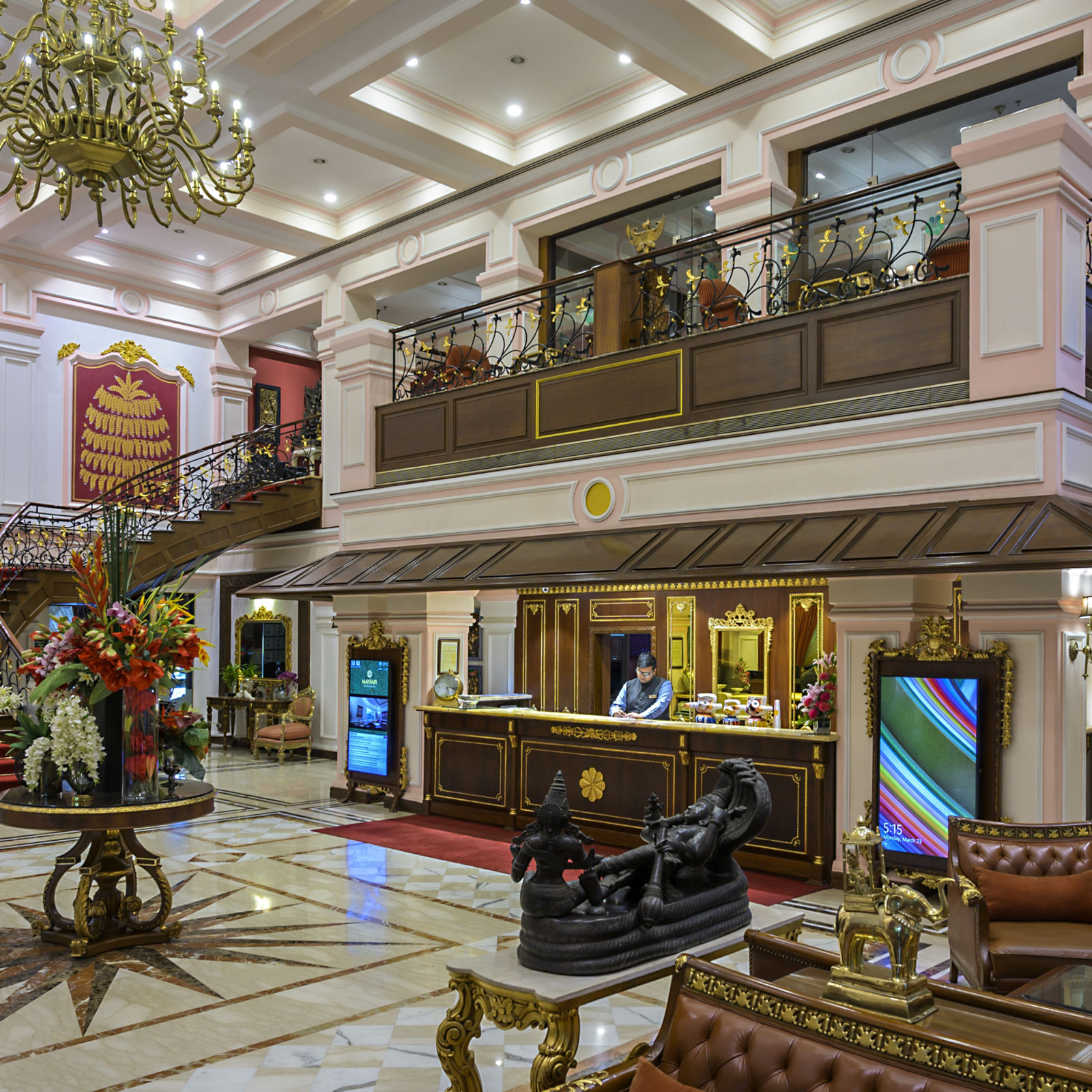 the reception area - Mayfair Lagoon, Bhubaneswar - Luxury Hotels in Bhubaneswar 