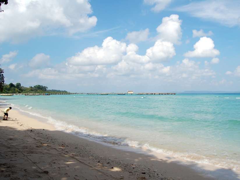 Bharatpur Beach in Andaman and Nicobar Islands