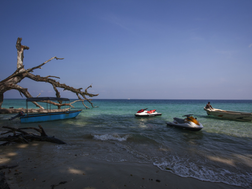 Elephant beach in Andaman and Nicobar Islands