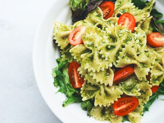 a plate of pasta