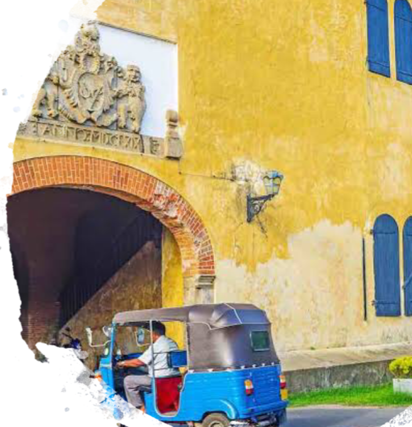 Grandeur of Galle with an auto picture