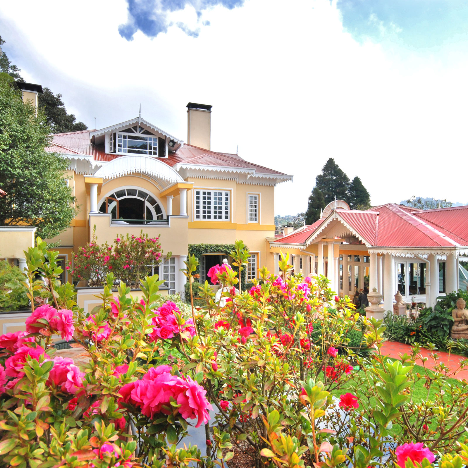 exterior facade of the resort - Mayfair Hill Resort, Darjeeling - best bar resort in darjeeling