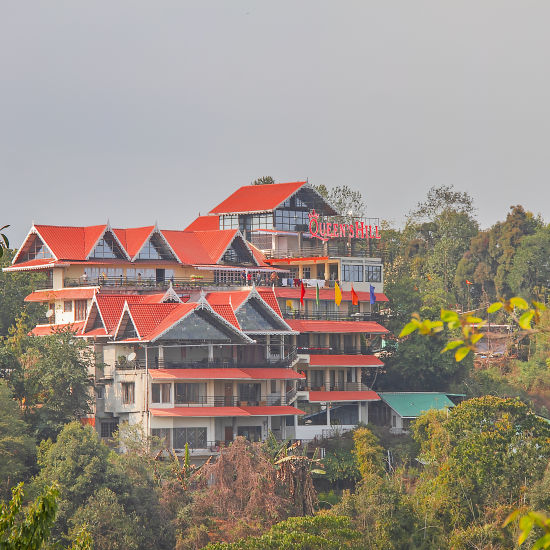 alt-text  A exteriors shot  of Mount Queen Hills resort