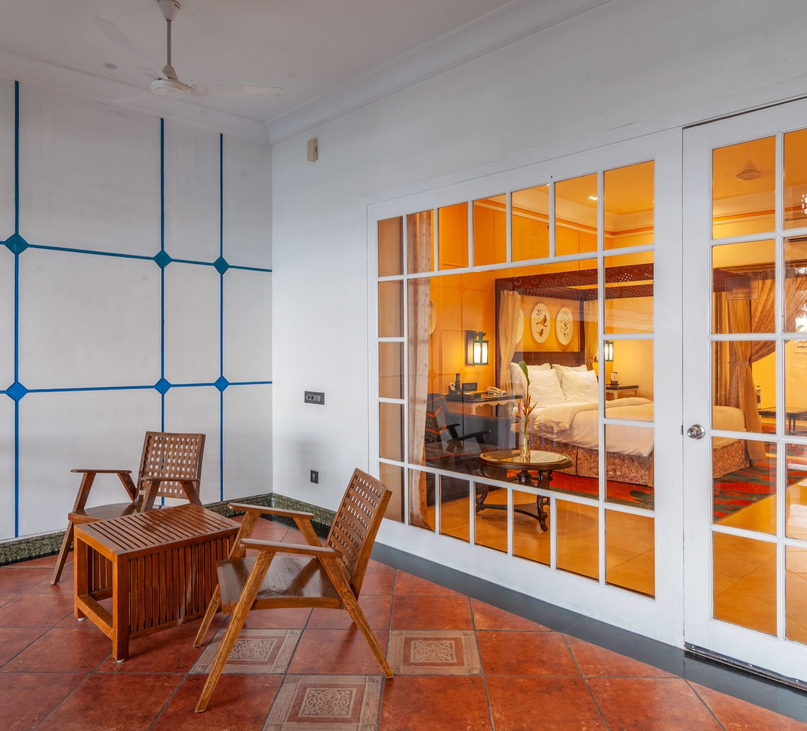 view of the bedroom from outside - palm beach resort gopalpur- Mayfair Palm Beach Resort, Gopalpur-on-Sea