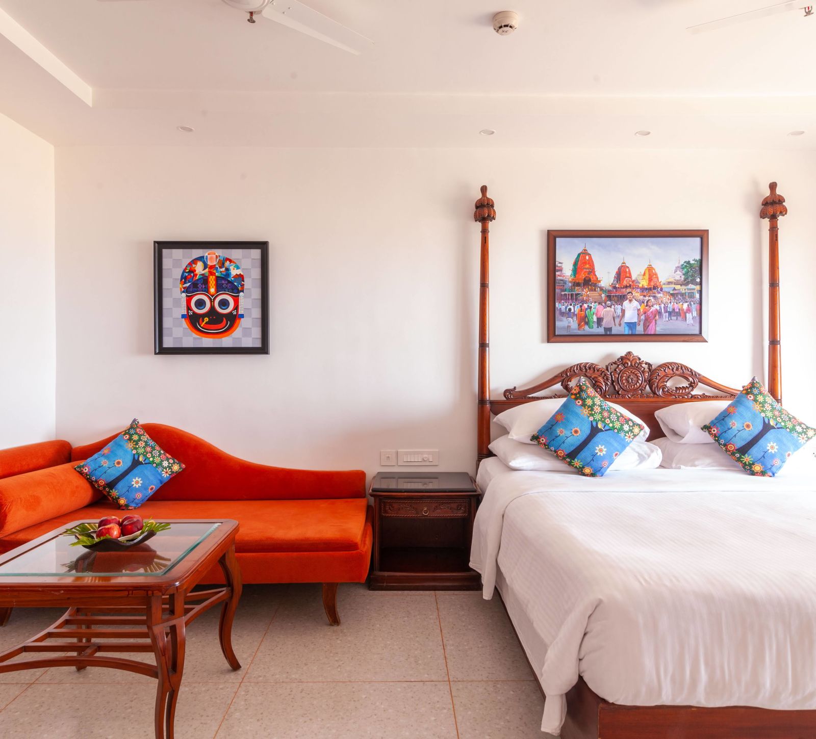 view of the bed - Mayfair Heritage, Puri - room-5 star resort in puri